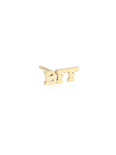 Zoë Chicco Women's 14K Yellow Gold BFF Single Stud Earring - Yellow | Thumbnail 1 Zoë Chicco Women's 14K Yellow Gold BFF Single Stud Earring - Yellow | Thumbnail 1