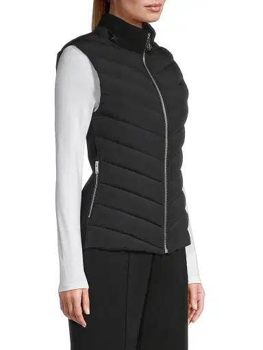 Moose Knuckles Women's Roswell Hybrid Vest - Black | Thumbnail 4 Moose Knuckles Women's Roswell Hybrid Vest - Black | Thumbnail 4