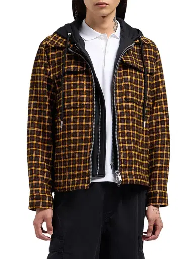 Moose Knuckles Men's Snowdon Layered Shirt Jacket - Sunrise Check | Thumbnail 4 Moose Knuckles Men's Snowdon Layered Shirt Jacket - Sunrise Check | Thumbnail 4