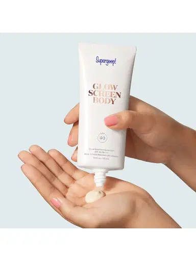 SUPERGOOP! Women's Glow Screen Body SPF 40 Broad Spectrum Suncreen SPF 40 PA+++ | Thumbnail 3 SUPERGOOP! Women's Glow Screen Body SPF 40 Broad Spectrum Suncreen SPF 40 PA+++ | Thumbnail 3