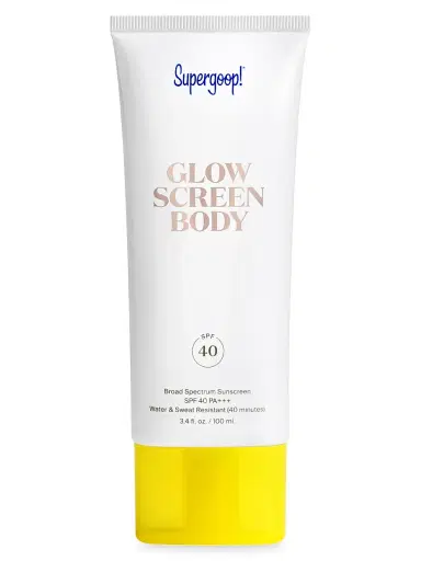 SUPERGOOP! Women's Glow Screen Body SPF 40 Broad Spectrum Suncreen SPF 40 PA+++ | Thumbnail 1 SUPERGOOP! Women's Glow Screen Body SPF 40 Broad Spectrum Suncreen SPF 40 PA+++ | Thumbnail 1