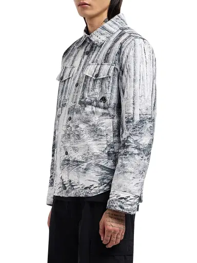 Moose Knuckles Men's West Shirt Jacket - Forest Print - Size XL | Thumbnail 5 Moose Knuckles Men's West Shirt Jacket - Forest Print - Size XL | Thumbnail 5