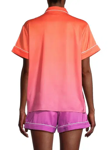 Averie Women's Sunset Ocean Dip Short Pajama Set | Thumbnail 5 Averie Women's Sunset Ocean Dip Short Pajama Set | Thumbnail 5