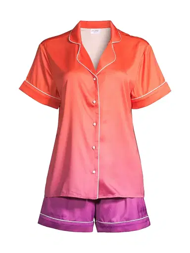 Averie Women's Sunset Ocean Dip Short Pajama Set | Thumbnail 1 Averie Women's Sunset Ocean Dip Short Pajama Set | Thumbnail 1