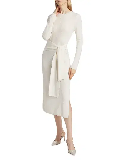 Toccin Women's Blakely Wool-Cashmere Crewneck Midi-Dress - | Thumbnail 3 Toccin Women's Blakely Wool-Cashmere Crewneck Midi-Dress - | Thumbnail 3