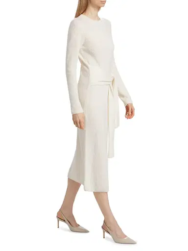 Toccin Women's Blakely Wool-Cashmere Crewneck Midi-Dress - | Thumbnail 4 Toccin Women's Blakely Wool-Cashmere Crewneck Midi-Dress - | Thumbnail 4