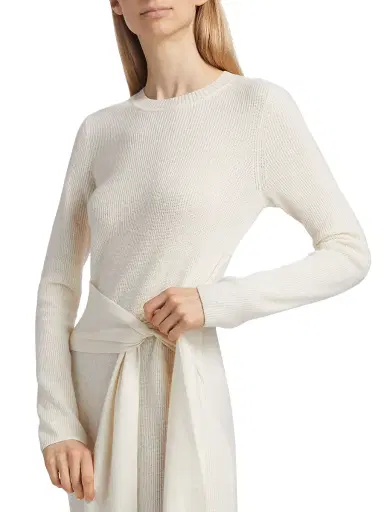 Toccin Women's Blakely Wool-Cashmere Crewneck Midi-Dress - | Thumbnail 6 Toccin Women's Blakely Wool-Cashmere Crewneck Midi-Dress - | Thumbnail 6