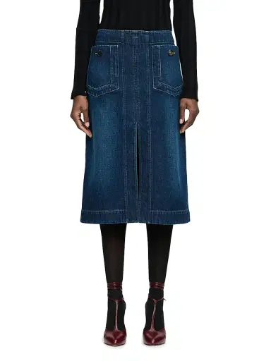 CALLAS MILANO Women's Fernanda Stretch Denim Skirt | Thumbnail 3 CALLAS MILANO Women's Fernanda Stretch Denim Skirt | Thumbnail 3