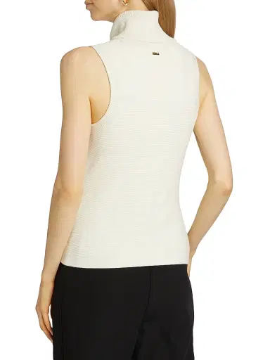 Toccin Women's Celeste Rib-Knit Sleeveless Turtleneck Sweater - | Thumbnail 5 Toccin Women's Celeste Rib-Knit Sleeveless Turtleneck Sweater - | Thumbnail 5