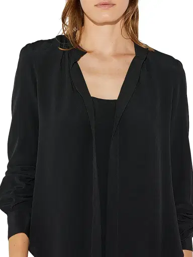 Callas Milano Women's Olympia Long Sleeve Silk Top - Black | Thumbnail 5 Callas Milano Women's Olympia Long Sleeve Silk Top - Black | Thumbnail 5