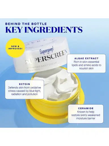SUPERGOOP! Women's Superscreen Hydrating Daily Cream SPF 40 | Thumbnail 6 SUPERGOOP! Women's Superscreen Hydrating Daily Cream SPF 40 | Thumbnail 6