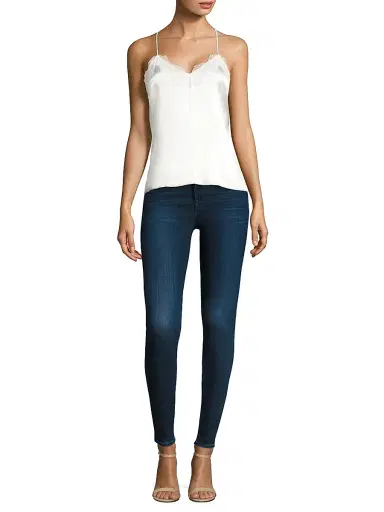 Cami NYC Women's Racer Silk Charmeuse Camisole - White | Thumbnail 2 Cami NYC Women's Racer Silk Charmeuse Camisole - White | Thumbnail 2