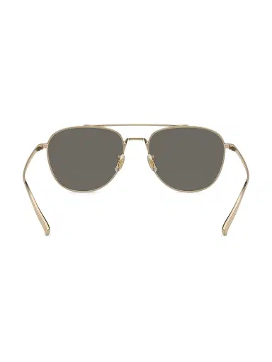Oliver Peoples Men's Rivetti 55MM Aviator Sunglasses - Gold Grey | Thumbnail 4 Oliver Peoples Men's Rivetti 55MM Aviator Sunglasses - Gold Grey | Thumbnail 4