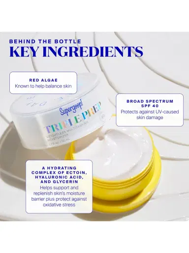 SUPERGOOP! Women's Triple Prep Daily Moisturizer SPF 40 | Thumbnail 6 SUPERGOOP! Women's Triple Prep Daily Moisturizer SPF 40 | Thumbnail 6