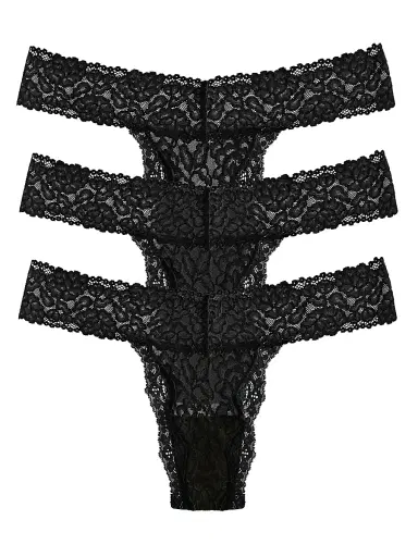 LoveSuze Women's 3-Pack Lace Thongs | Thumbnail 1 LoveSuze Women's 3-Pack Lace Thongs | Thumbnail 1