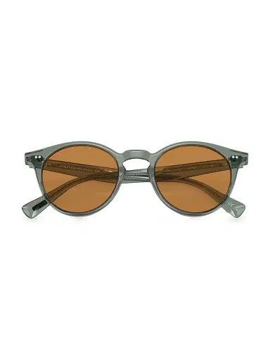 Oliver Peoples Men's Romare Phantos 50MM Round Sunglasses - Steel Blue Orange | Thumbnail 5 Oliver Peoples Men's Romare Phantos 50MM Round Sunglasses - Steel Blue Orange | Thumbnail 5