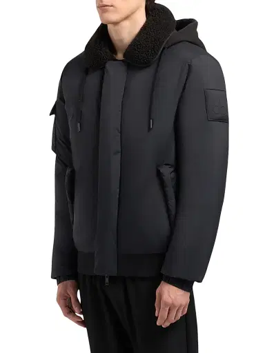 Moose Knuckles Men's Bruce Bomber Jacket - Black | Thumbnail 4 Moose Knuckles Men's Bruce Bomber Jacket - Black | Thumbnail 4