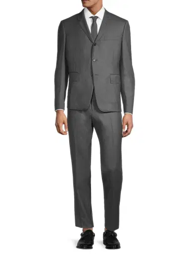 Thom Browne Men's Fit 3 Skinny Super Twill Notch Lapel Suit | Thumbnail 2 Thom Browne Men's Fit 3 Skinny Super Twill Notch Lapel Suit | Thumbnail 2