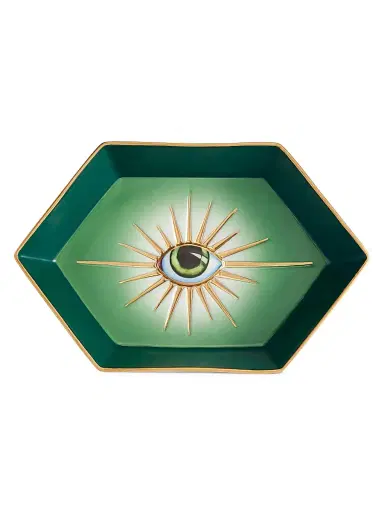 L'Objet Lito Porcelain Eye Hexagon Tray | Thumbnail 1 L'Objet Lito Porcelain Eye Hexagon Tray | Thumbnail 1