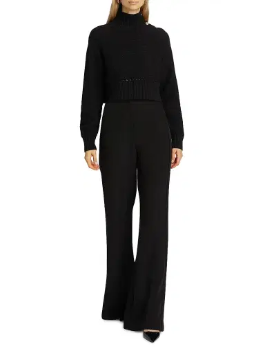 Toccin Women's Ginny Cotton Knit Long-Sleeve Sweater - Jet | Thumbnail 2 Toccin Women's Ginny Cotton Knit Long-Sleeve Sweater - Jet | Thumbnail 2
