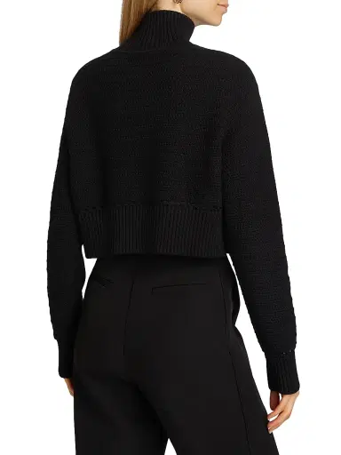 Toccin Women's Ginny Cotton Knit Long-Sleeve Sweater - Jet | Thumbnail 5 Toccin Women's Ginny Cotton Knit Long-Sleeve Sweater - Jet | Thumbnail 5