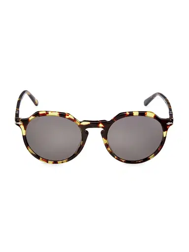 PERSOL Men's Phantos 52MM Rounded Sunglasses - Dark Grey | Thumbnail 2 PERSOL Men's Phantos 52MM Rounded Sunglasses - Dark Grey | Thumbnail 2