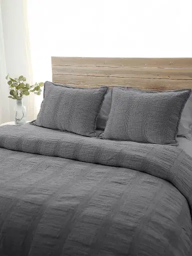 Pom Pom at Home Nantucket Sham - Midnight - Size King | Thumbnail 3 Pom Pom at Home Nantucket Sham - Midnight - Size King | Thumbnail 3