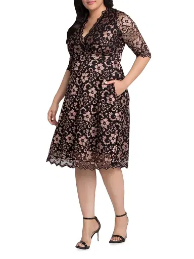 Kiyonna Women's Mon Cherie Lace Dress | Thumbnail 3 Kiyonna Women's Mon Cherie Lace Dress | Thumbnail 3