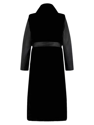 Moose Knuckles Women's Bunny Tolina Faux-Fur Trench Coat - Black Black | Thumbnail 2 Moose Knuckles Women's Bunny Tolina Faux-Fur Trench Coat - Black Black | Thumbnail 2