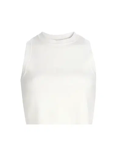 Toccin Women's Peyton Racerback Crop Tank Top - Optic | Thumbnail 1 Toccin Women's Peyton Racerback Crop Tank Top - Optic | Thumbnail 1