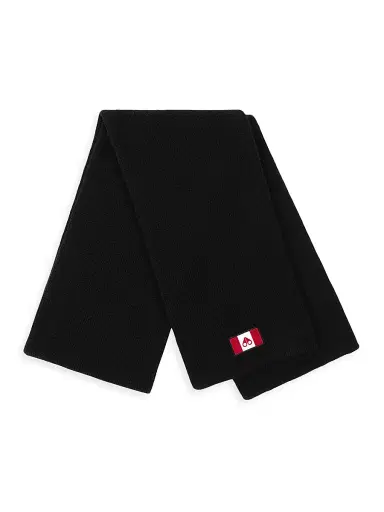 Moose Knuckles Men's Ferris Knit Scarf - Black | Thumbnail 1 Moose Knuckles Men's Ferris Knit Scarf - Black | Thumbnail 1
