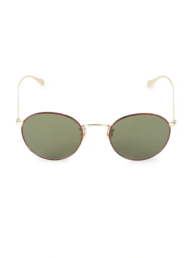 Women's Coleridge 50MM Round Sunglasses - Gold Women's Coleridge 50MM Round Sunglasses - Gold