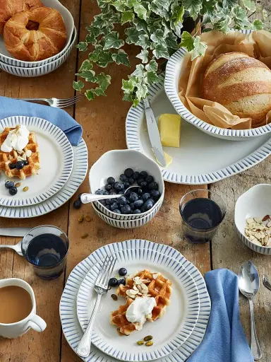 Juliska Wanderlust Sitio Stripe Dessert/Salad Plate | Thumbnail 3 Juliska Wanderlust Sitio Stripe Dessert/Salad Plate | Thumbnail 3