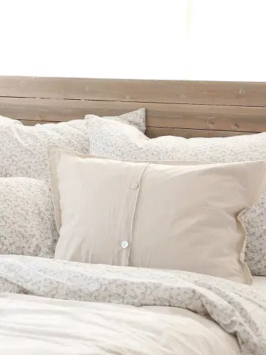 Pom Pom at Home June Cotton Duvet - Ocean Grey - Size European | Thumbnail 3 Pom Pom at Home June Cotton Duvet - Ocean Grey - Size European | Thumbnail 3