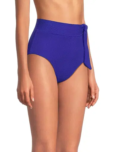 Change of Scenery Women's Side Tie High-Waist Bikini Bottom - Iris Texture - Size Small | Thumbnail 4 Change of Scenery Women's Side Tie High-Waist Bikini Bottom - Iris Texture - Size Small | Thumbnail 4