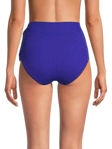 Change of Scenery Women's Side Tie High-Waist Bikini Bottom - Iris Texture - Size Small | Thumbnail 5 Change of Scenery Women's Side Tie High-Waist Bikini Bottom - Iris Texture - Size Small | Thumbnail 5