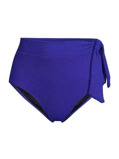 Change of Scenery Women's Side Tie High-Waist Bikini Bottom - Iris Texture - Size Small | Thumbnail 1 Change of Scenery Women's Side Tie High-Waist Bikini Bottom - Iris Texture - Size Small | Thumbnail 1