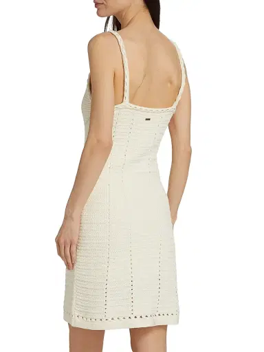 Toccin Women's Thea Pointelle-Knit Cotton Minidress - | Thumbnail 5 Toccin Women's Thea Pointelle-Knit Cotton Minidress - | Thumbnail 5