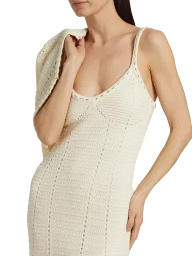 Toccin Women's Thea Pointelle-Knit Cotton Minidress - | Thumbnail 6 Toccin Women's Thea Pointelle-Knit Cotton Minidress - | Thumbnail 6