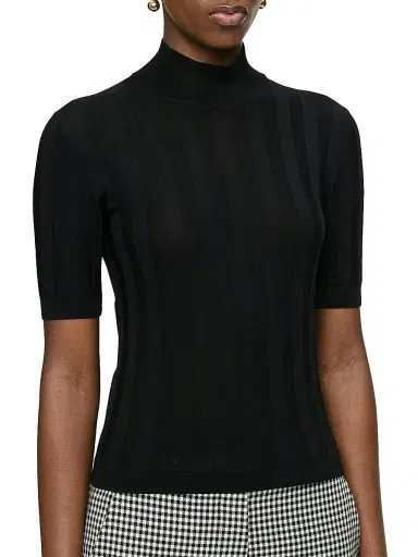 CALLAS MILANO Women's Jordyn Short Sleeve Mock Neck Sweater | Thumbnail 3 CALLAS MILANO Women's Jordyn Short Sleeve Mock Neck Sweater | Thumbnail 3