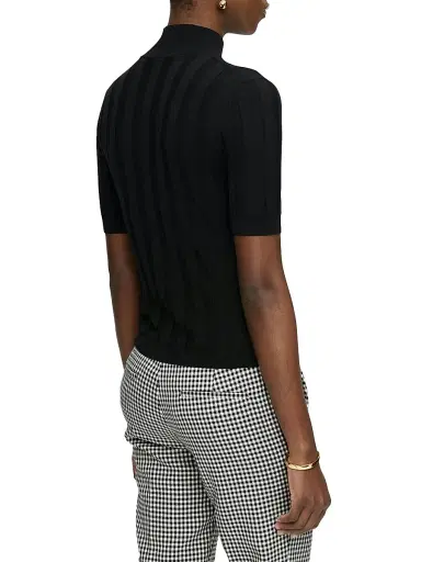 CALLAS MILANO Women's Jordyn Short Sleeve Mock Neck Sweater | Thumbnail 4 CALLAS MILANO Women's Jordyn Short Sleeve Mock Neck Sweater | Thumbnail 4