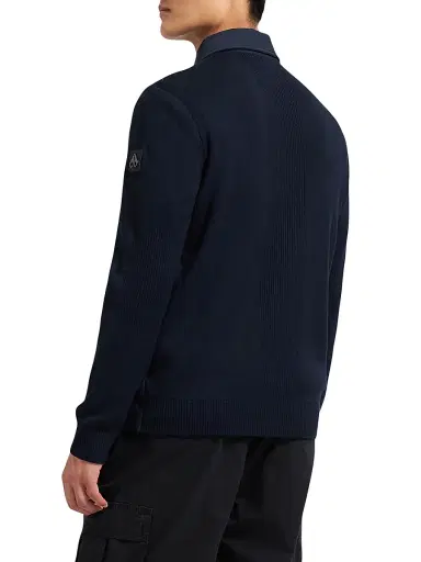 Moose Knuckles Men's Marble Down Hybrid Shirt Jacket - Navy | Thumbnail 6 Moose Knuckles Men's Marble Down Hybrid Shirt Jacket - Navy | Thumbnail 6