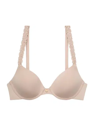 Natori Women's Pure Luxe Plunge T-Shirt Bra - Cafe | Thumbnail 4 Natori Women's Pure Luxe Plunge T-Shirt Bra - Cafe | Thumbnail 4