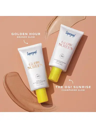 SUPERGOOP! Women's Glow Screen Broad Spectrum Sunscreen SPF 40 PA+++ - Golden Hour 1.7 oz | Thumbnail 8 SUPERGOOP! Women's Glow Screen Broad Spectrum Sunscreen SPF 40 PA+++ - Golden Hour 1.7 oz | Thumbnail 8