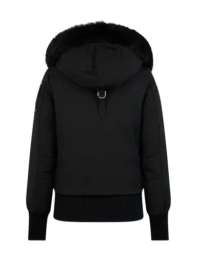 Moose Knuckles Women's Debbie Down Bomber Coat - Black Black | Thumbnail 3 Moose Knuckles Women's Debbie Down Bomber Coat - Black Black | Thumbnail 3
