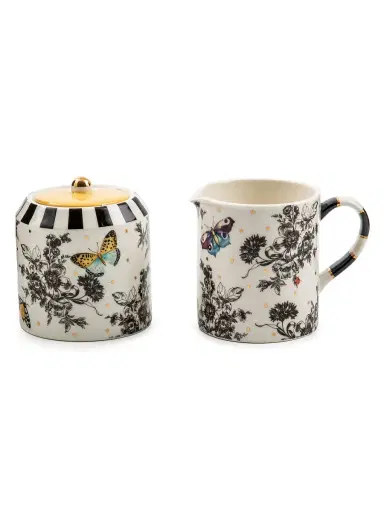 MacKenzie-Childs Butterfly Toile Creamer & Sugar Set | Thumbnail 2 MacKenzie-Childs Butterfly Toile Creamer & Sugar Set | Thumbnail 2