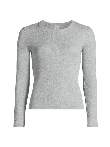 LESET Women's Kelly Long-Sleeve Slim-Fit T-Shirt | Thumbnail 1 LESET Women's Kelly Long-Sleeve Slim-Fit T-Shirt | Thumbnail 1