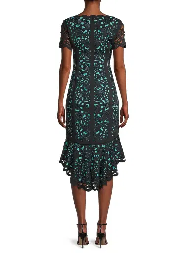 Shani Women's High-Low Crepe Dress - Black Mint - Size 16 | Thumbnail 5 Shani Women's High-Low Crepe Dress - Black Mint - Size 16 | Thumbnail 5
