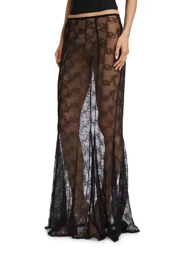Kiki de Montparnasse Women's La Rose Lace Maxi Skirt - Black - Size Medium | Thumbnail 3 Kiki de Montparnasse Women's La Rose Lace Maxi Skirt - Black - Size Medium | Thumbnail 3