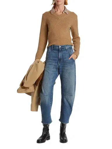 Nili Lotan Women's Emerson Wide-Leg Jeans - Classic Wash - Size 30 | Thumbnail 2 Nili Lotan Women's Emerson Wide-Leg Jeans - Classic Wash - Size 30 | Thumbnail 2